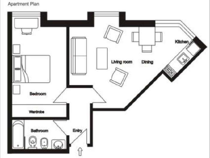 Apartamento Céntrico en Salamanca de 1 Dormitorio #142 en Madrid