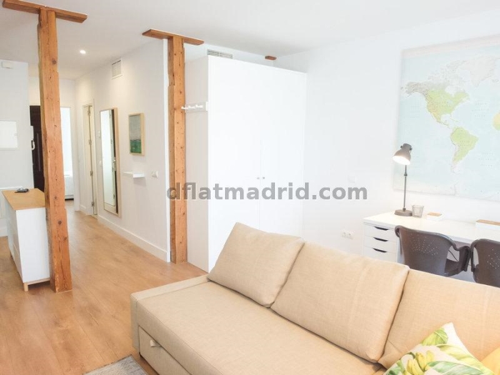 Apartamento Luminoso en Centro de 1 Dormitorio #1648 en Madrid