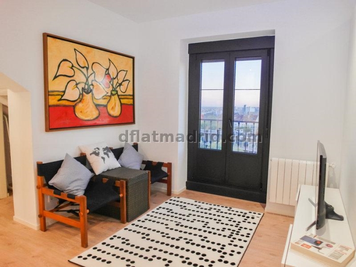 Apartamento Luminoso en Centro de 1 Dormitorio #1677 en Madrid