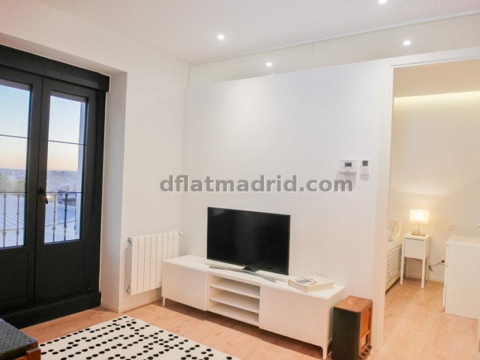 Apartamento Luminoso en Centro de 1 Dormitorio #1677 en Madrid