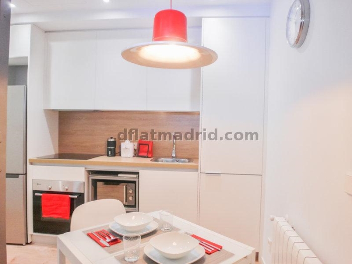 Apartamento Luminoso en Centro de 1 Dormitorio #1677 en Madrid