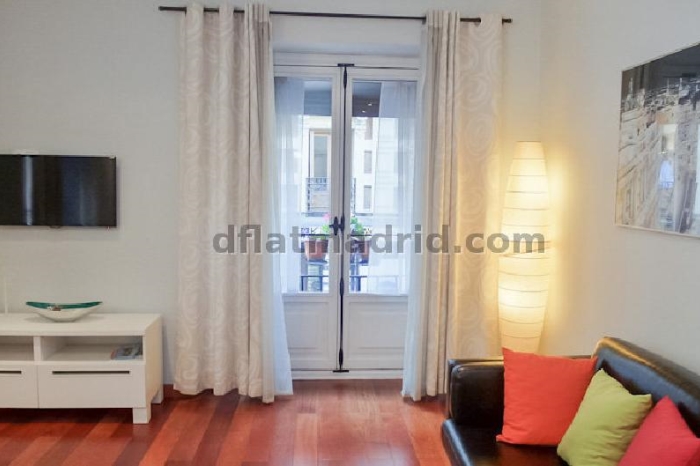 Apartamento Luminoso en Centro de 1 Dormitorio #1758 en Madrid