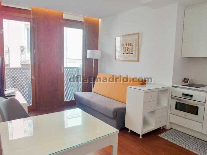 Apartamento Luminoso en Centro de 1 Dormitorio #1791 en Madrid