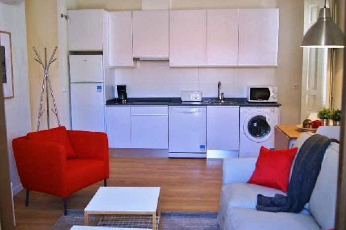 Apartamento Luminoso en Centro de 2 Dormitorios #1022 en Madrid