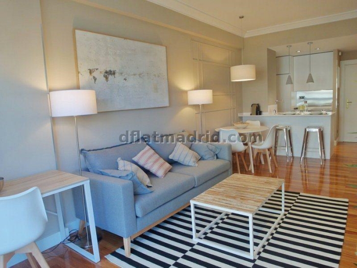 Apartamento Luminoso en Chamartin de 1 Dormitorio #1559 en Madrid