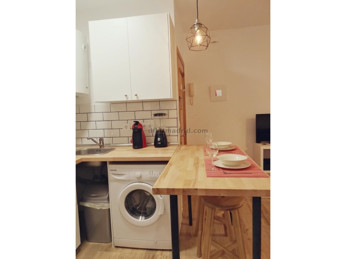 Apartamento Tranquilo en Centro de 1 Dormitorio #1090 en Madrid