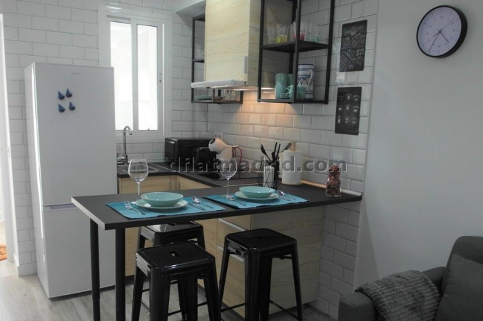 Apartamento Luminoso en Chamartin de 1 Dormitorio #1851 en Madrid