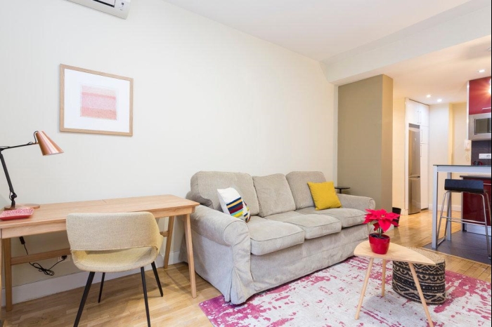 Apartamento en Centro de 1 Dormitorio #1860 en Madrid