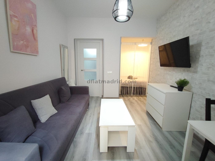 Apartamento Luminoso en Centro de 1 Dormitorio #1868 en Madrid